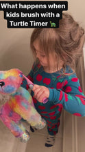 Load and play video in Gallery viewer, Turtle Timer™ for Toothbrushing 2 Minutes with Colorful 30 Sec Light Up Flippers